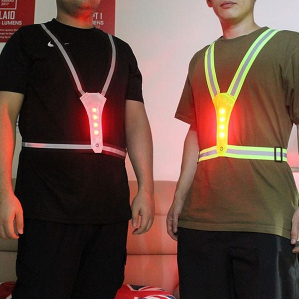 작업용 led 안전 조끼 경량 led 반사 조끼 야간 도로 - 상품 이미지