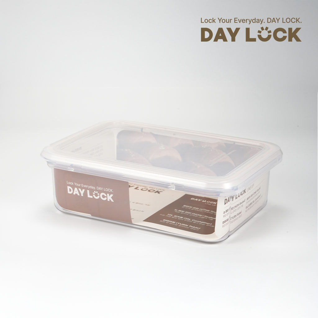데이락 원터치 에코젠 밀폐용기 반찬통 소분용기 1500ml, 1개 - 상품 이미지