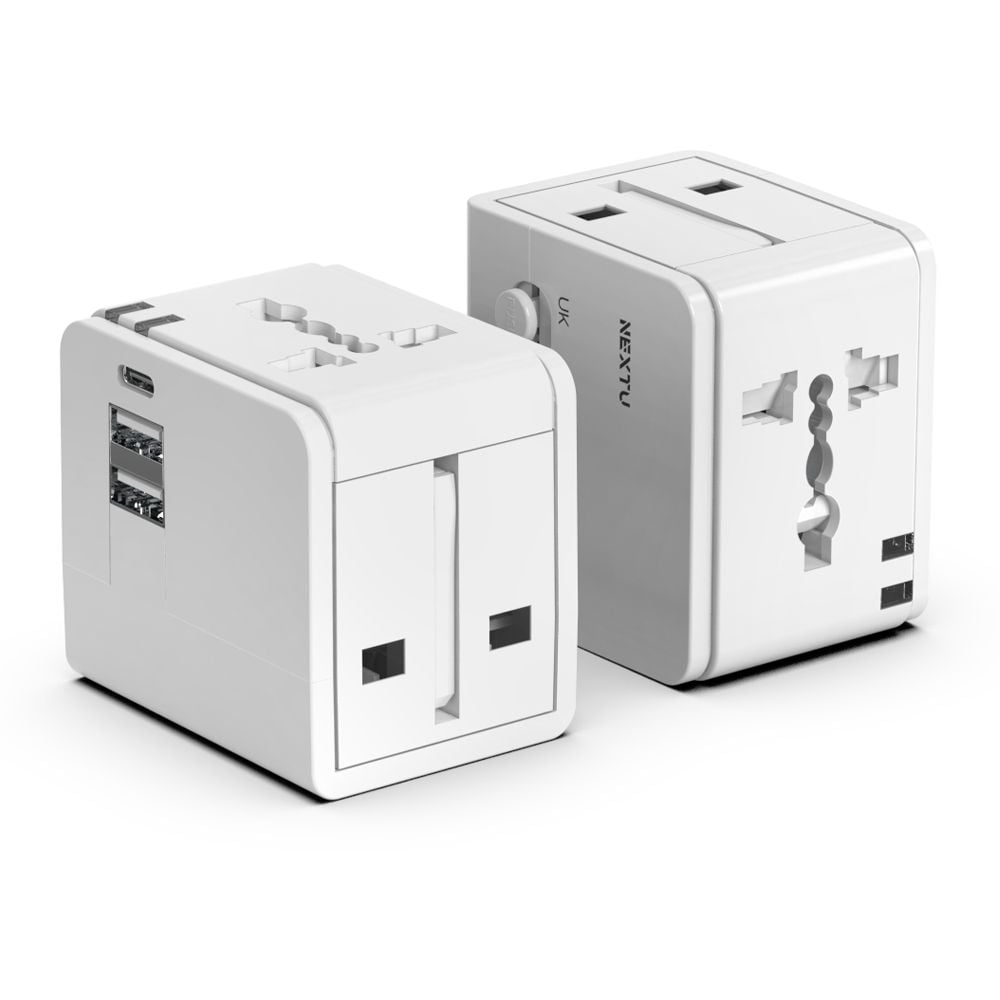 3포트 여행용 멀티어댑터 플러그 USB C타입 고속충전 - 메인 이미지
