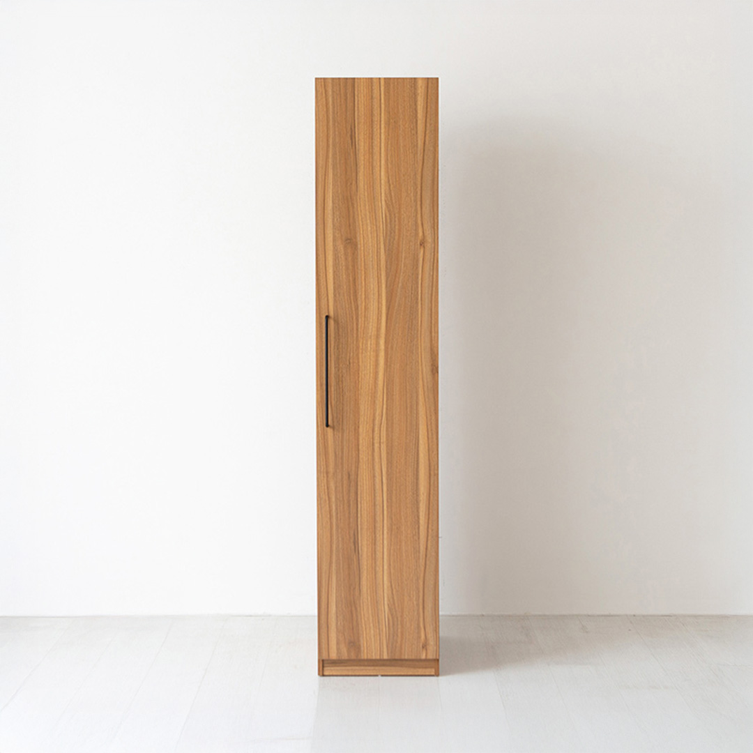 미란스 1문 옷장 WA261R 396x515x1940mm, 1단, 브라운 8225.7314 이미지 7