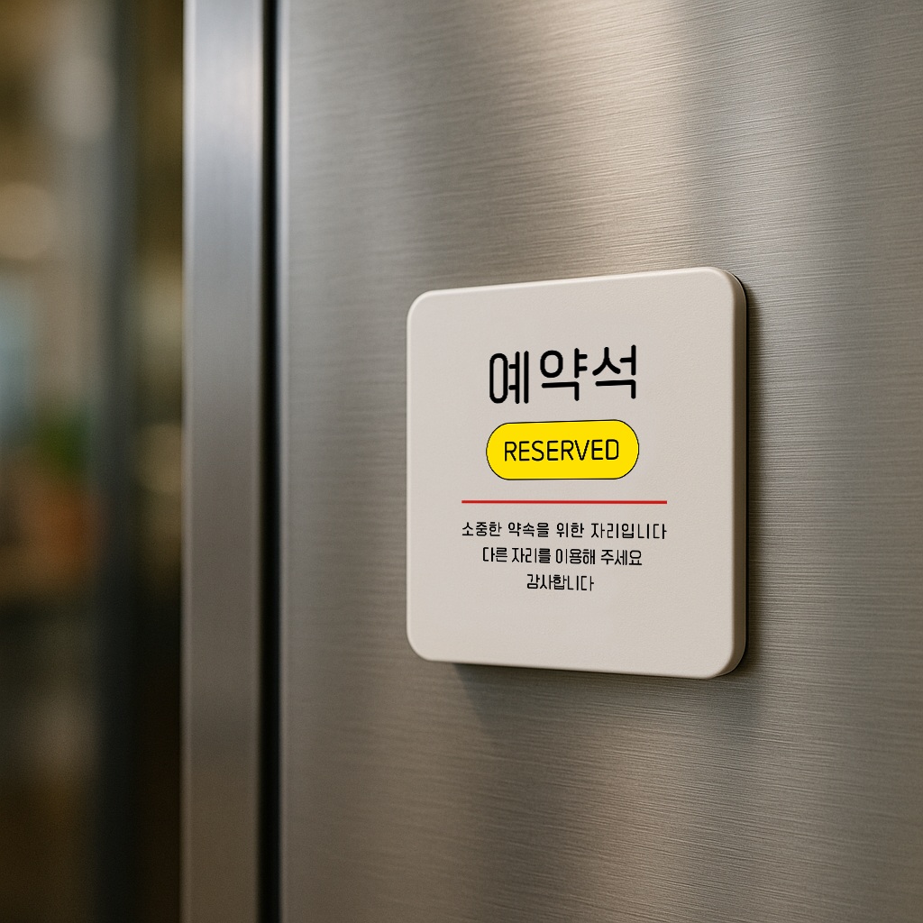 예약석 안내 표지판 예약 안내판 표찰 안내 035 100x100 - 상세 이미지 2