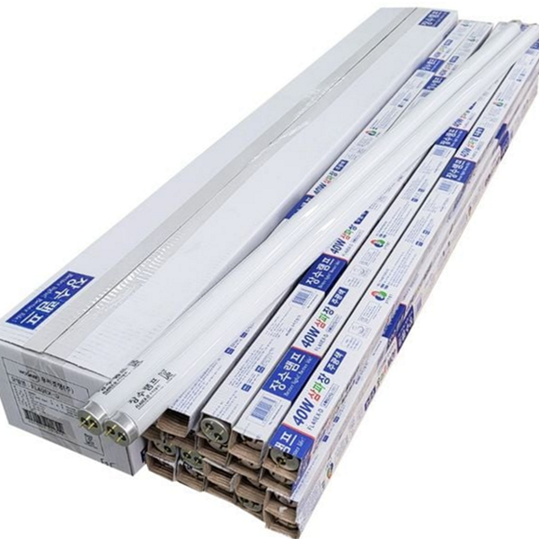 주광색 삼파장 형광등 일자 직관 형광등 긴수명 램프 120cm 가정용 - 상품 이미지