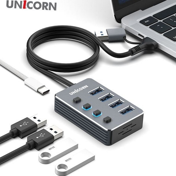 고속 usb 허브 스위치 4 포트 usb 허브 데스크탑 노트북 - 상품 이미지