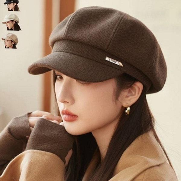 데일리 여성 팔각모 모자 캐주얼 여자 뉴스 보이 캡 베레모 - 상품 이미지
