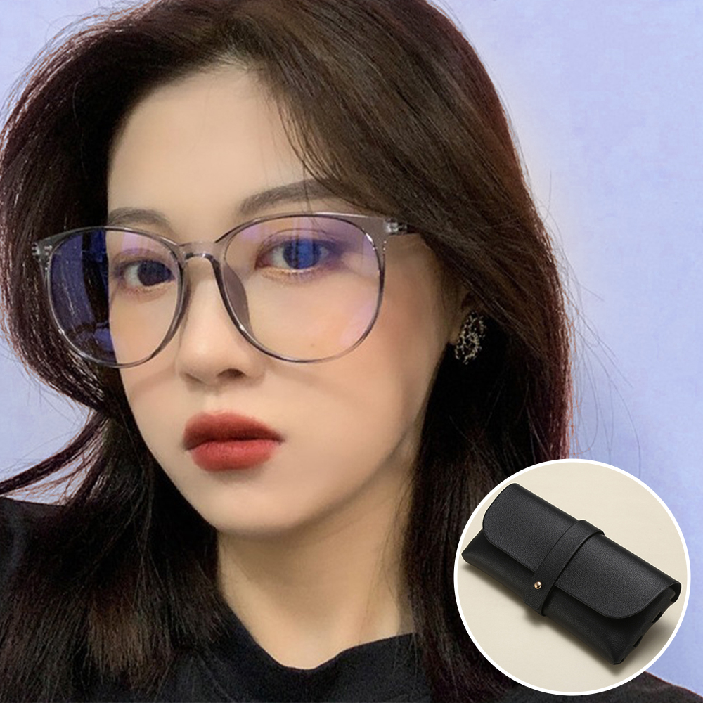 케어리즘 블루라이트차단 투명 뿔테안경+케이스 세트 - 상세 이미지 2