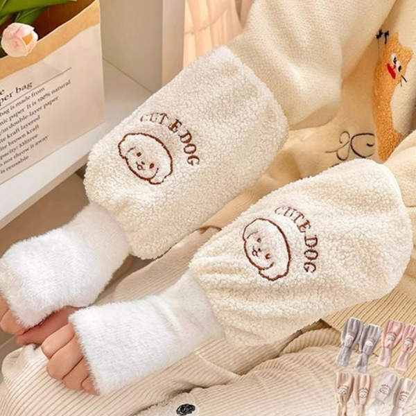 캐릭터 귀여운 핸드 워머 극세사 보온 핸드 워머 뽀글이 겨울 - 상품 이미지