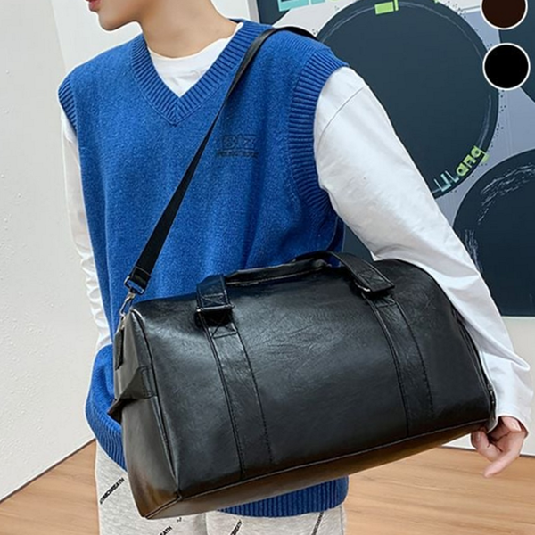 데일리 남성 레더 보스턴 백 여행용 남자 레더 보스턴 백 - 상품 이미지