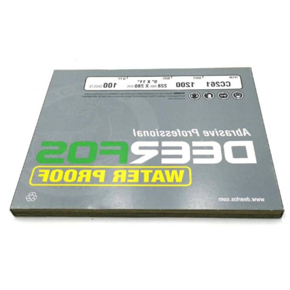 종이사포 100장 1200방 사각샌드페이퍼 연마사포 샌딩 - 상품 이미지