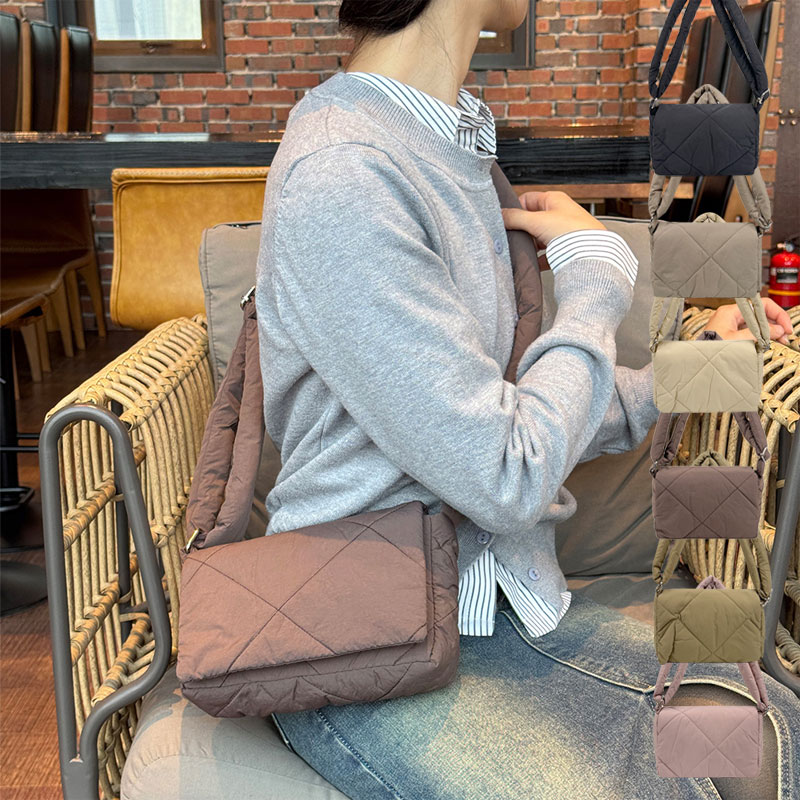 포근한가방 겨울가방 데일리가방 온나핏 푹신한가방 패션가방 소프트한가방 패딩가방 LDGBBR - 메인 이미지