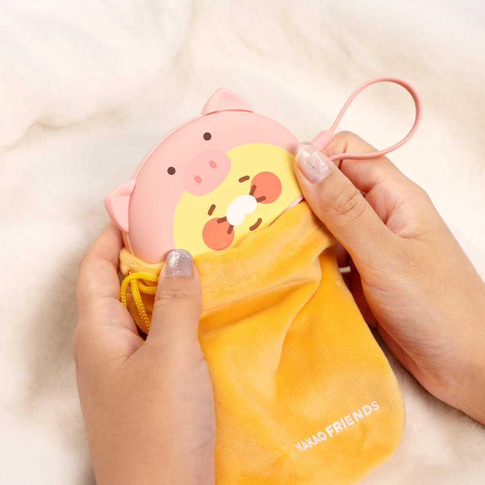 카카오프렌즈 핫그립 도킹형 손난로 고속충전 보조배터리 5000mAh 돼지 춘식 이미지 7