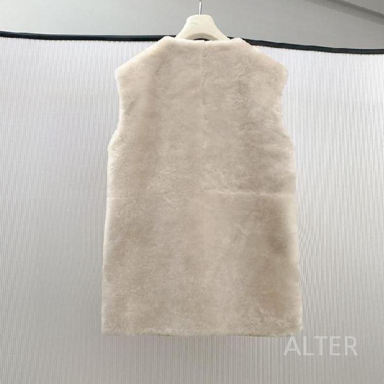 퍼 간절기 여성 라운드넥 빅사이즈 조끼 페이크퍼 코디 롱 소프트 - 상세 이미지 4