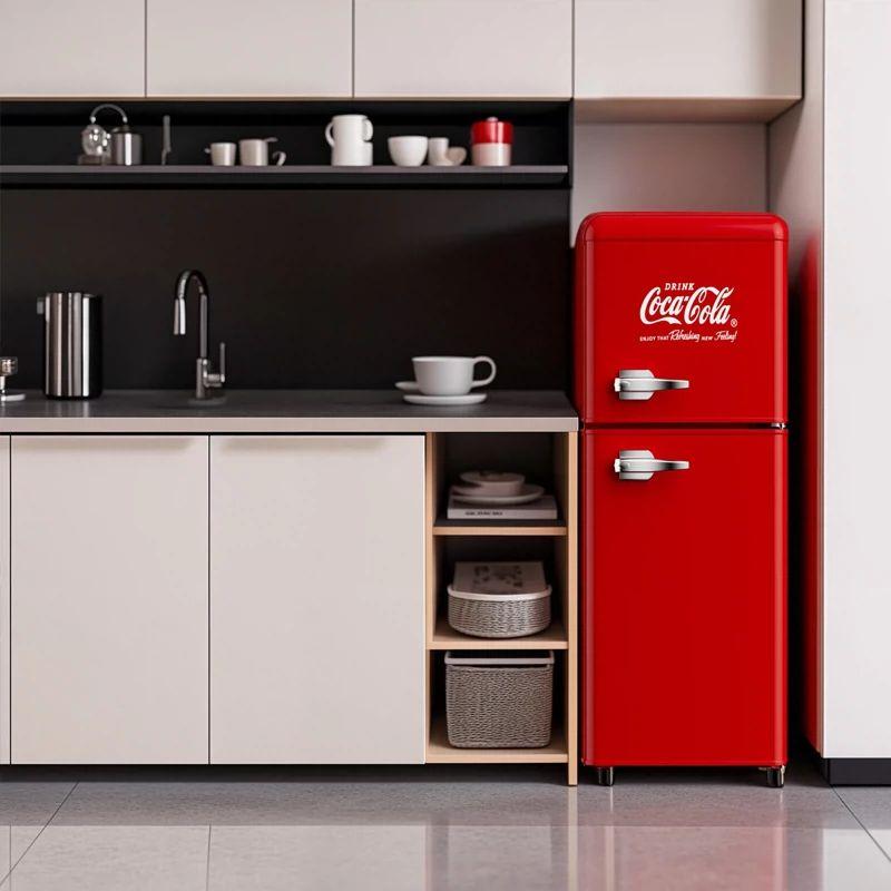 미니냉장고 레트로 무소음 음료수 화장품 와인 원룸 기숙사 레드 62L