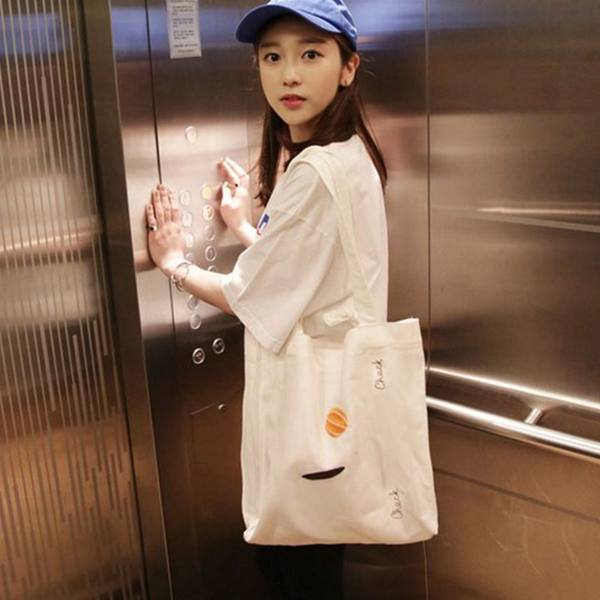 데일리 캔버스 숄더백 캐주얼 심플 숄더백 직장인 대학생 - 메인 이미지