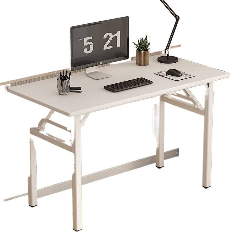 접이식 컴퓨터책상 원룸 학원 학생 공부 긴책상 화이트 2단 80x40x75