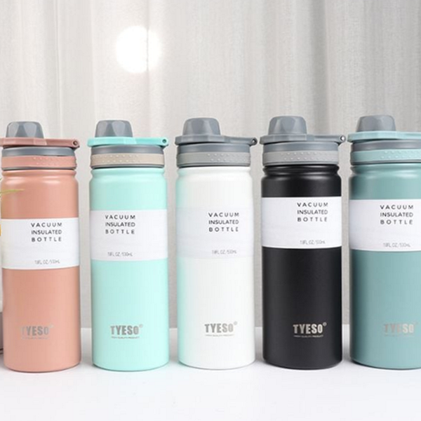 운동용 대용량 스포츠 텀블러 스트랩 보온 보냉 텀블러 750ml 스테인레스 - 상품 이미지