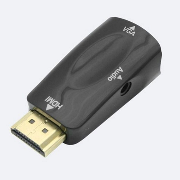 고해상도 hdmi vga 컨버터 to hdmi 오디오 젠더 변환기 케이블 - 상품 이미지
