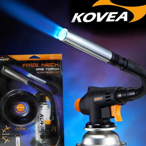 이동식 공작용 가스 토치 강력 자바라 가스 토치 요리용 캠핑