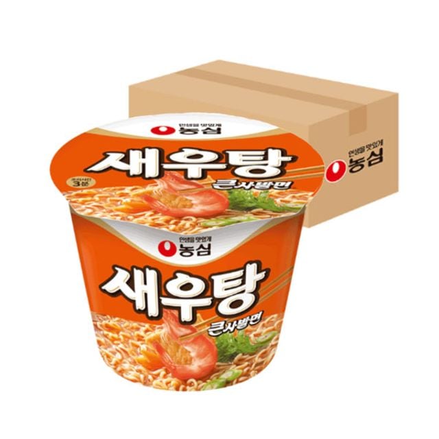 농심 새우탕 큰사발면 115g (컵라면/16개/BOX) - 상품 이미지