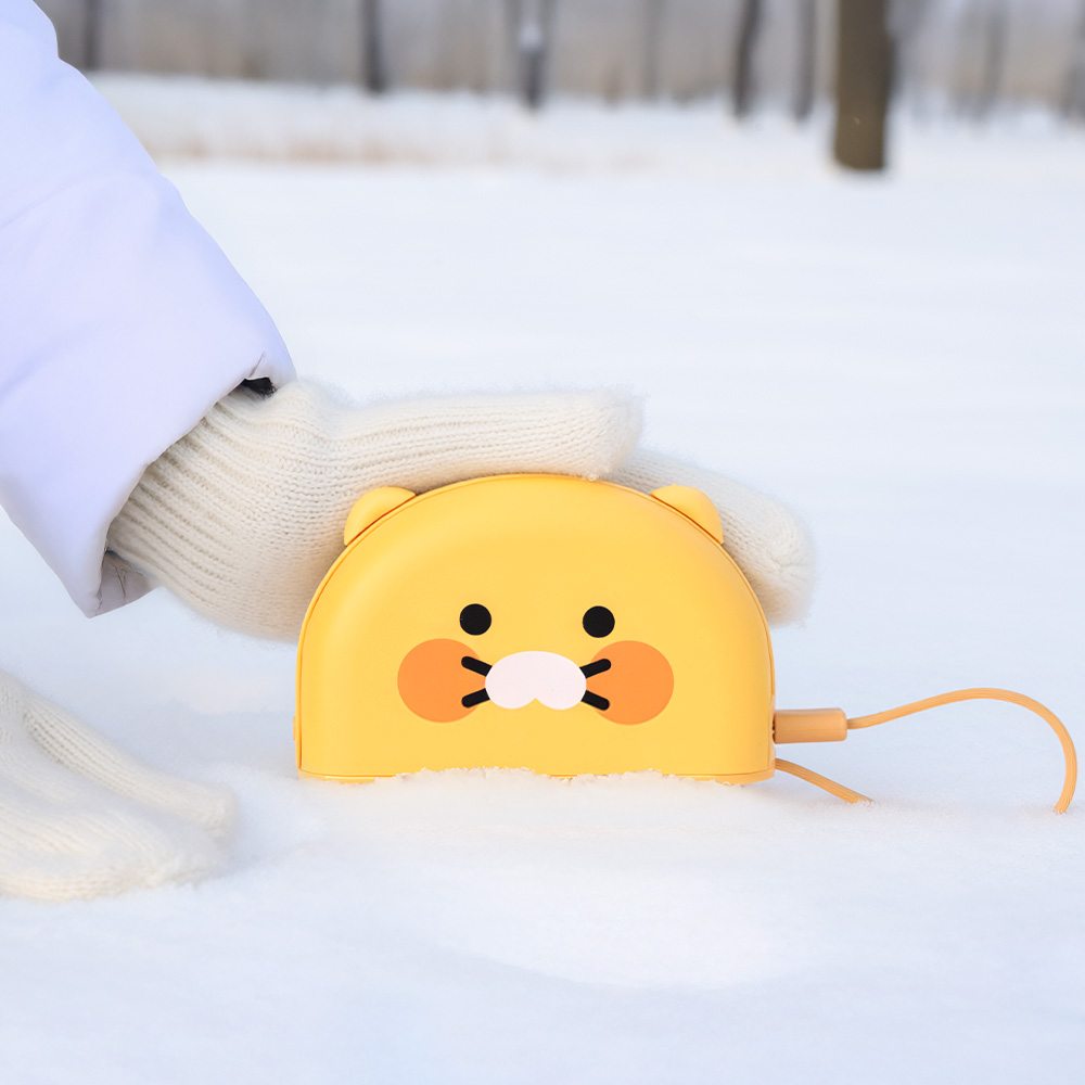 카카오프렌즈 핫그립 도킹형 손난로 고속충전 보조배터리 5000mAh 춘식이 - 상세 이미지 2