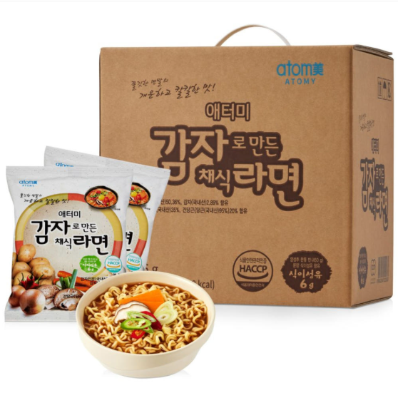 애터미 감자로 만든 채식라면 (24ea) - 메인 이미지