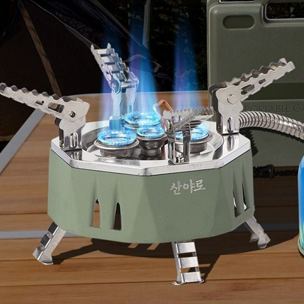 고화력 캠핑 스토브 휴대용 캠핑 버너 아웃도어 미니 강염