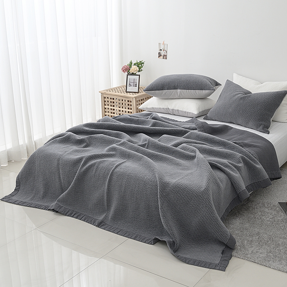 나라데코 모달 벨벳 면 피그먼트 목화솜 줄누비 패드 스프레드 SS