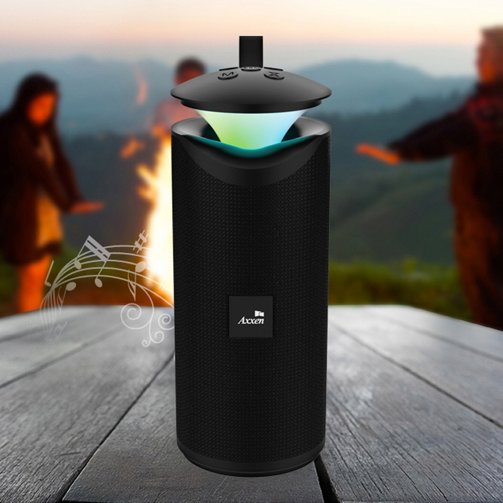 액센 LED 랜턴형 블루투스 스피커 듀얼사운드 TF USB 재생 휴대용 캠핑용 이미지 2