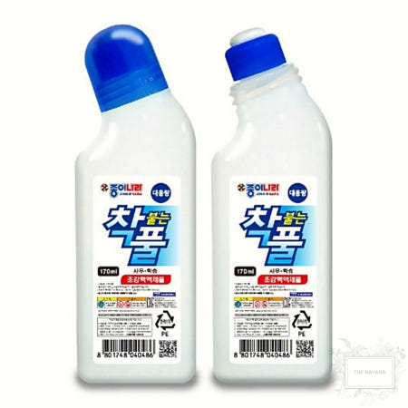 종이나라 착풀 접착제 대용량 170ml 물풀 만들기 공작용 12개입