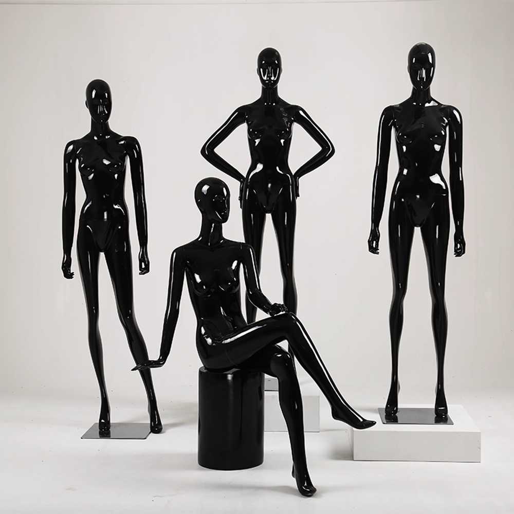 블랙 마네킹 옷 전신 디스플레이 목걸이 모델 주얼리 aa-6-1 블랙 - 상세 이미지 2