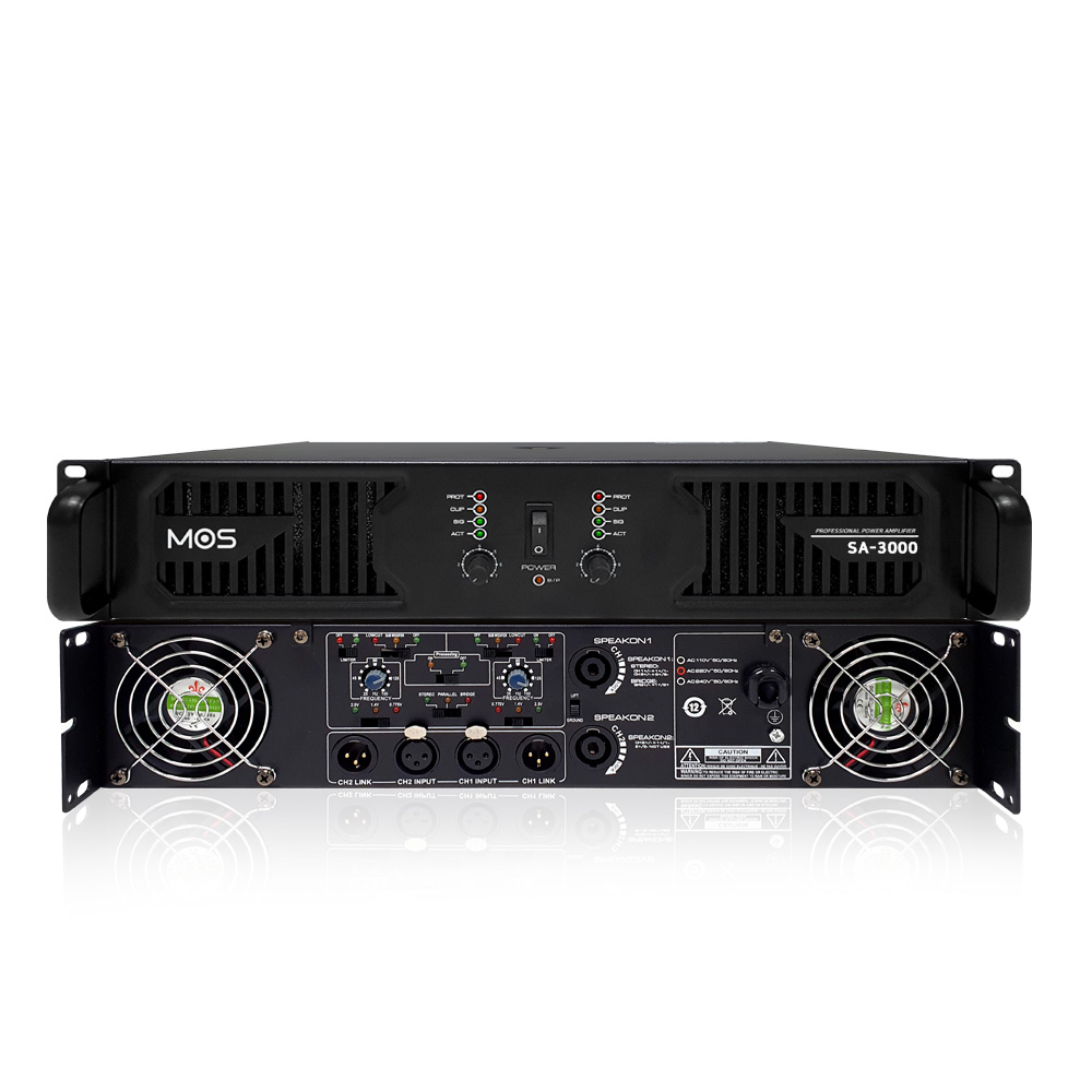 모스 MOS SA-3000 1000W x 2채널 8옴 고음질 파워앰프 강당용 공연용 - 상세 이미지 4