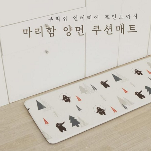 인테리어 주방 발 매트 북유럽 주방 쿠션 매트 다용도 양면