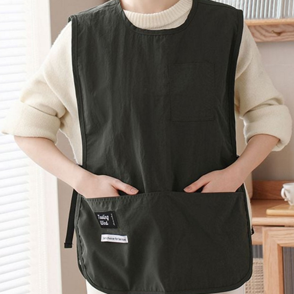 데일리 짧은 조끼 앞치마 버클형 버클 조끼 앞치마 작업복 4계절