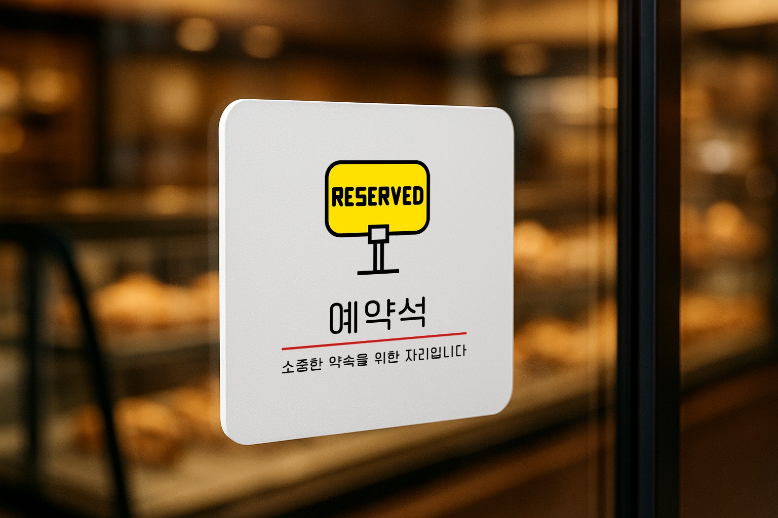 예약석 안내 표지판 예약 안내판 표찰 안내 034 100x100 - 상세 이미지 2