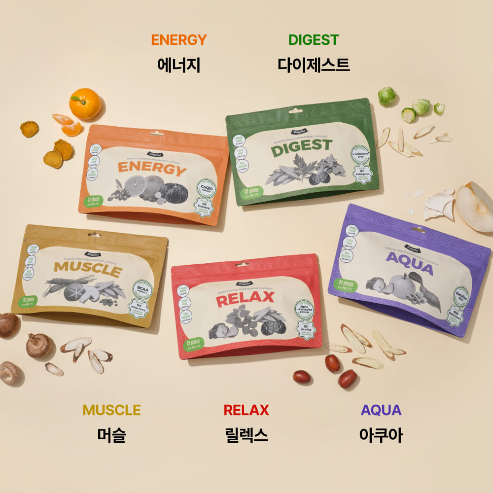 [강아지의날] 트러스티푸드 동결건조 영양제 캡슐 3종 멀티팩 음수량 보충 면역력 피모 피부 비건 한방 이미지 2