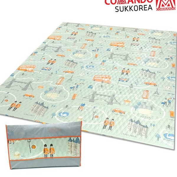 두꺼운 대형 캠핑 매트 접이식 양면 코팅 매트 패밀리 휴대용 - 상품 이미지