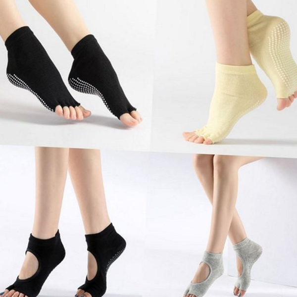 논슬립 요가 양말 여성 요가 양말 필라테스 토삭스 - 상품 이미지