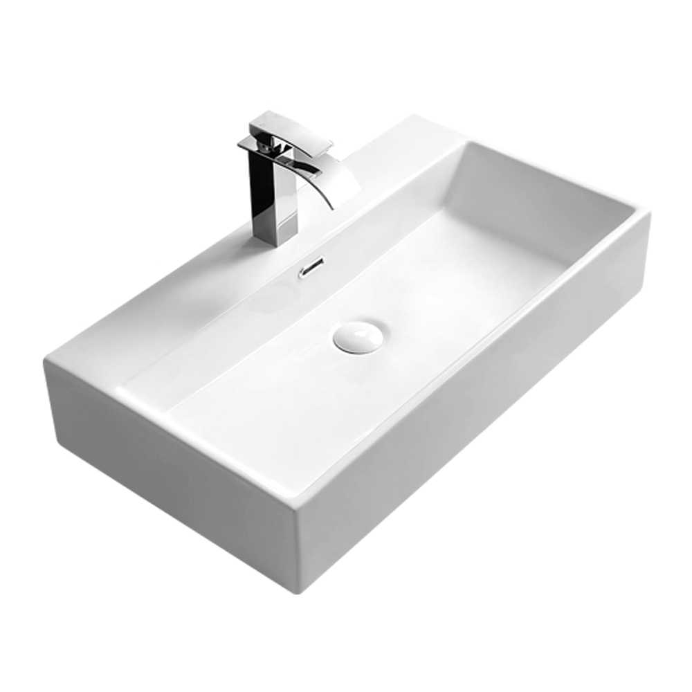 사각 세면대 수건걸이 세트 도기 벽부착형 스퀘어 60cm / 단품+배수구 - 상세 이미지 5