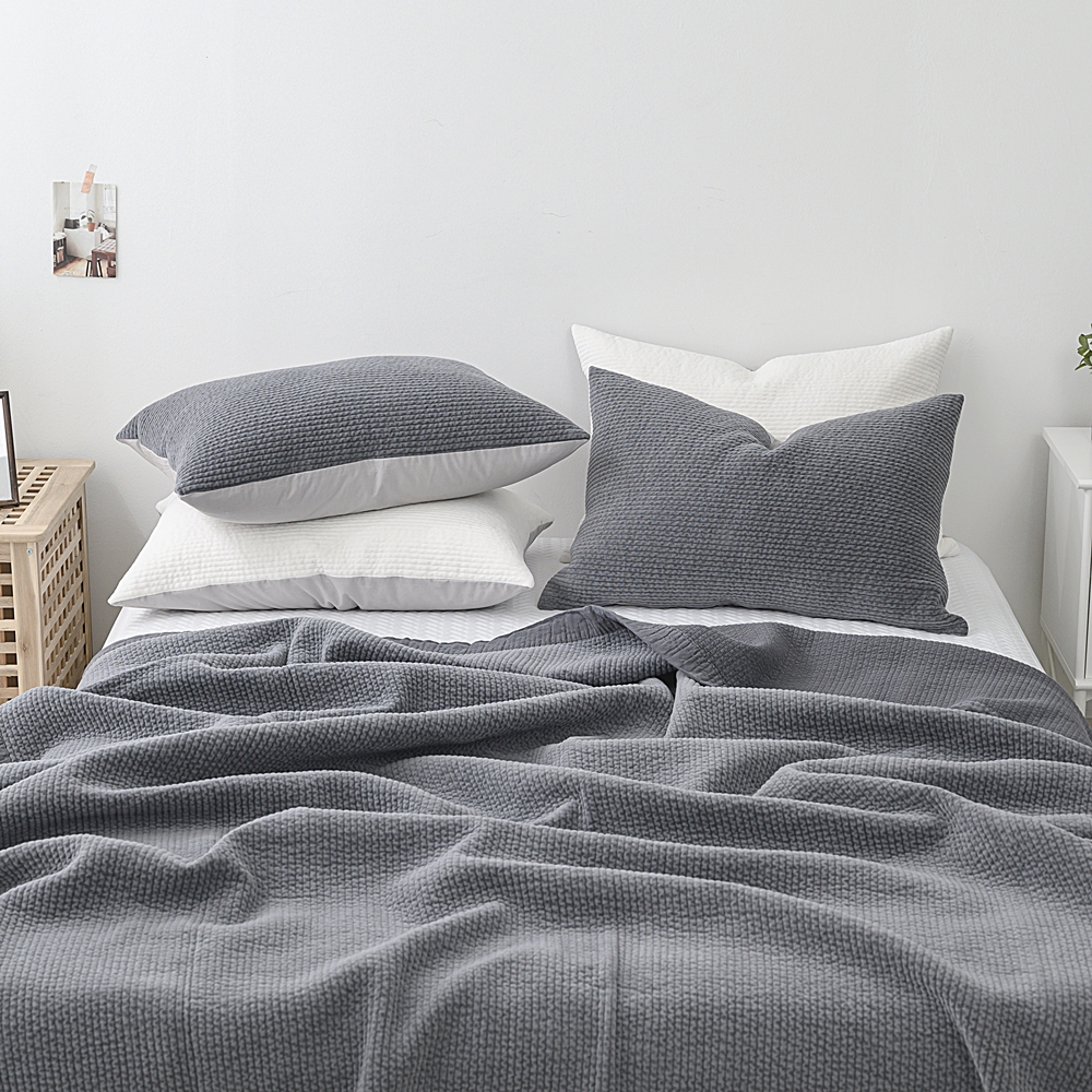 나라데코 모달 벨벳 면 피그먼트 목화솜 줄누비 패드 스프레드 SS