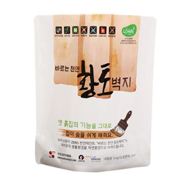 이오세라믹황토 바르는 천연 황토벽지 5kg(10색상) 5평 작은방1칸 - 상품 이미지