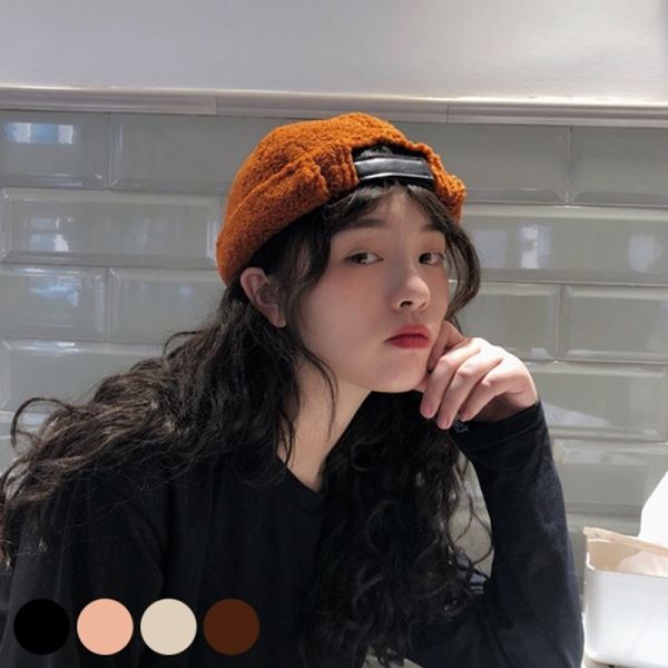 남여공용 포근한 뽀글이 소재 와치캡 데일리 패션 - 상품 이미지