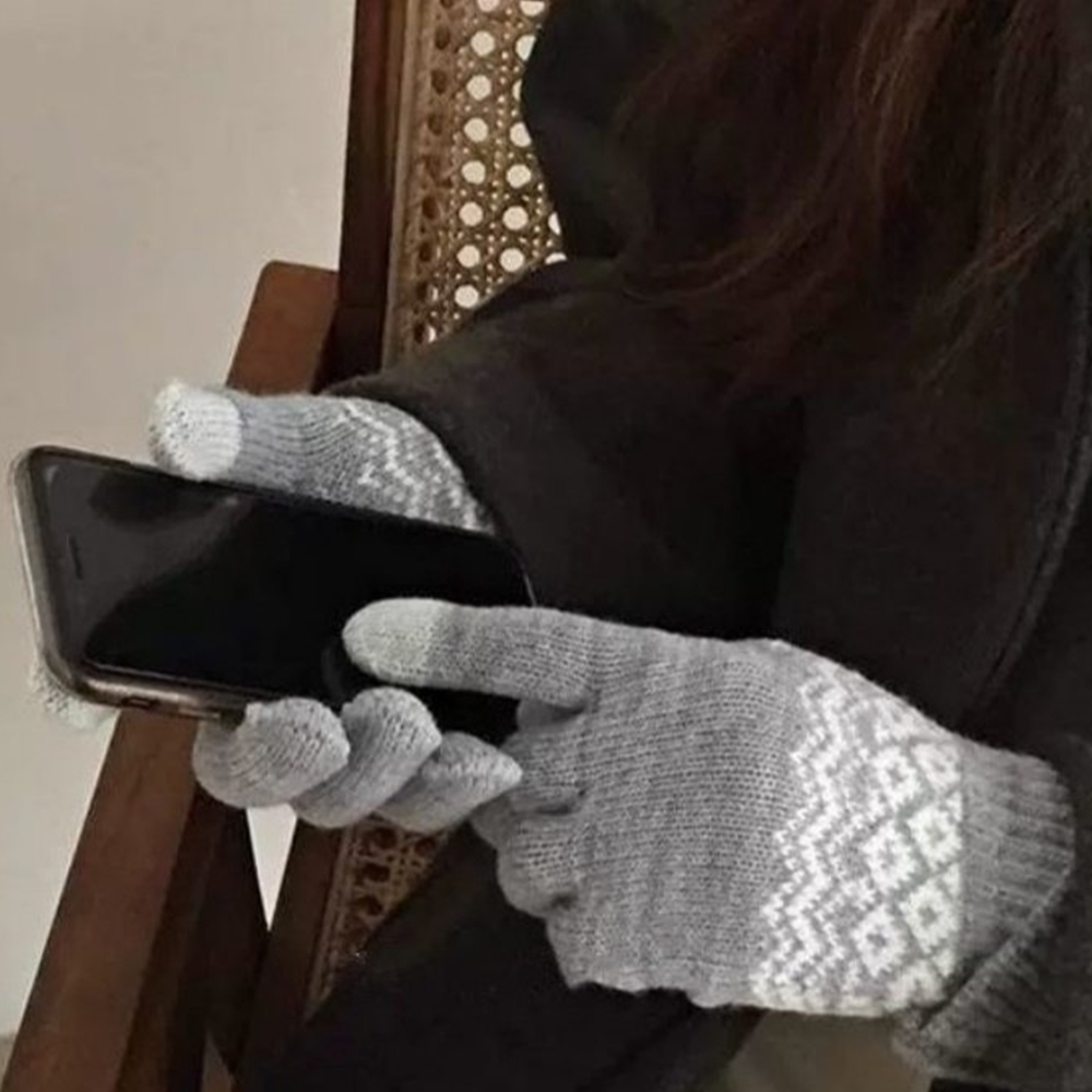 여성겨울장갑 방한 작은손 중학생 따뜻한장갑 운전용 크림색 이미지 8