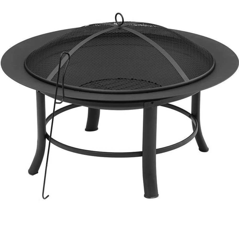 야외 파이어핏 대형 화로 불멍 정원 캠핑 캠프파이어 72cm 솥+받침대+숯패드+집게 - 상품 이미지