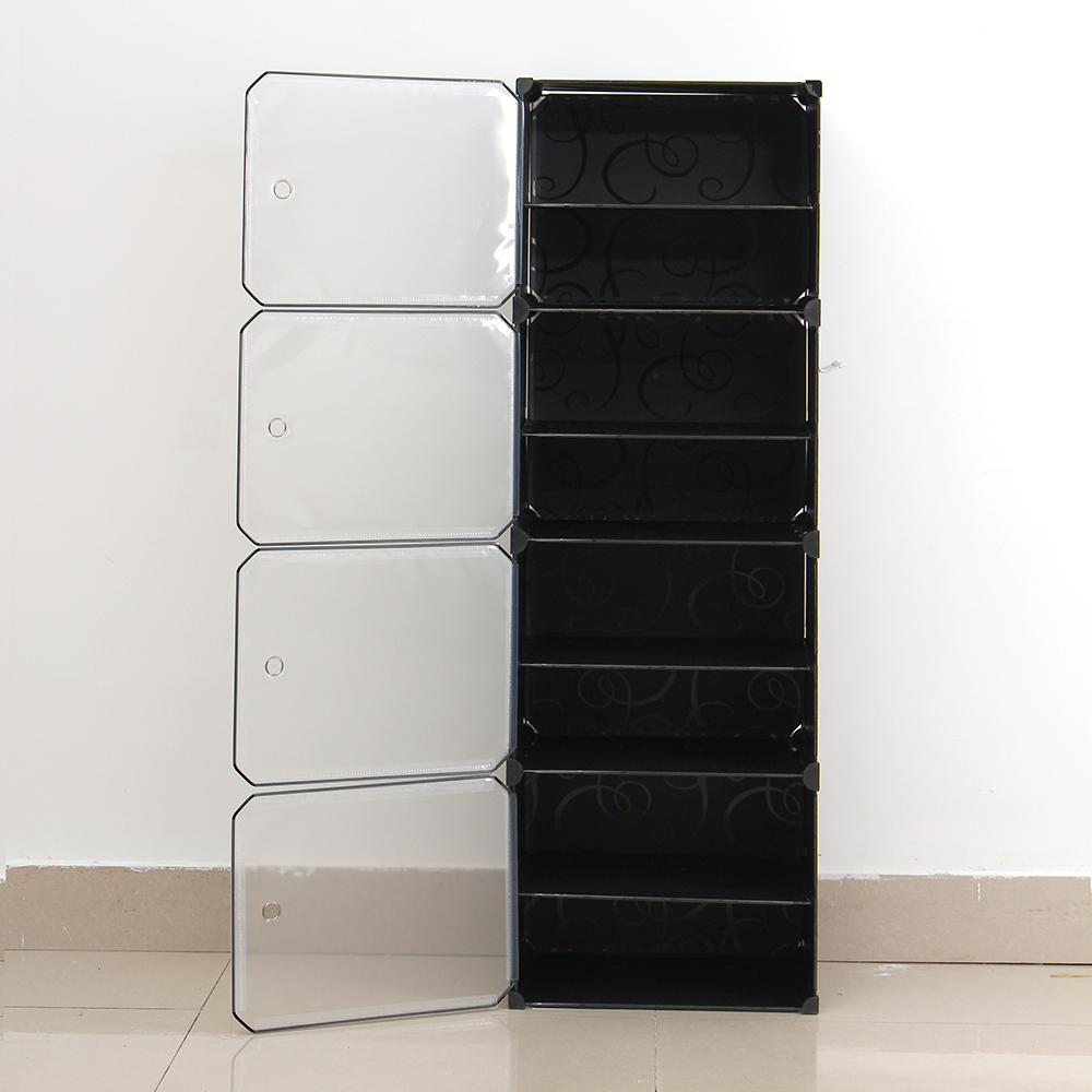 스톰 투명 도어형 현관 신발장 (8단) (40x127cm) - 상세 이미지 3