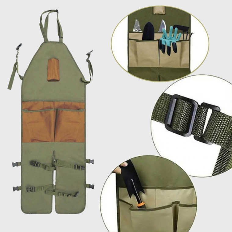 전신보호 포켓 앞치마 예초기 보호구. 작업용 앞치마 제초기 방수 파편방지