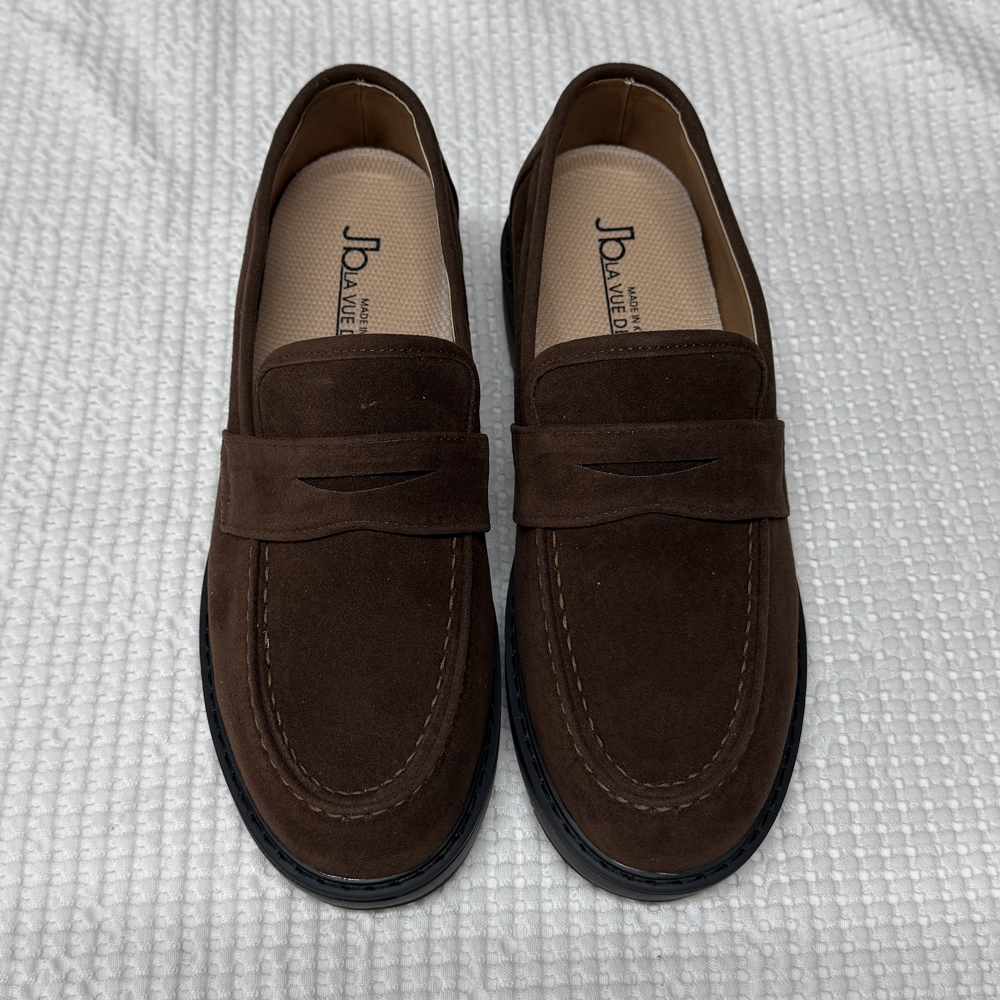 5CM 키높이 더비슈즈 옥스포드 남자 캐주얼 발편한 구두 - 메인 이미지