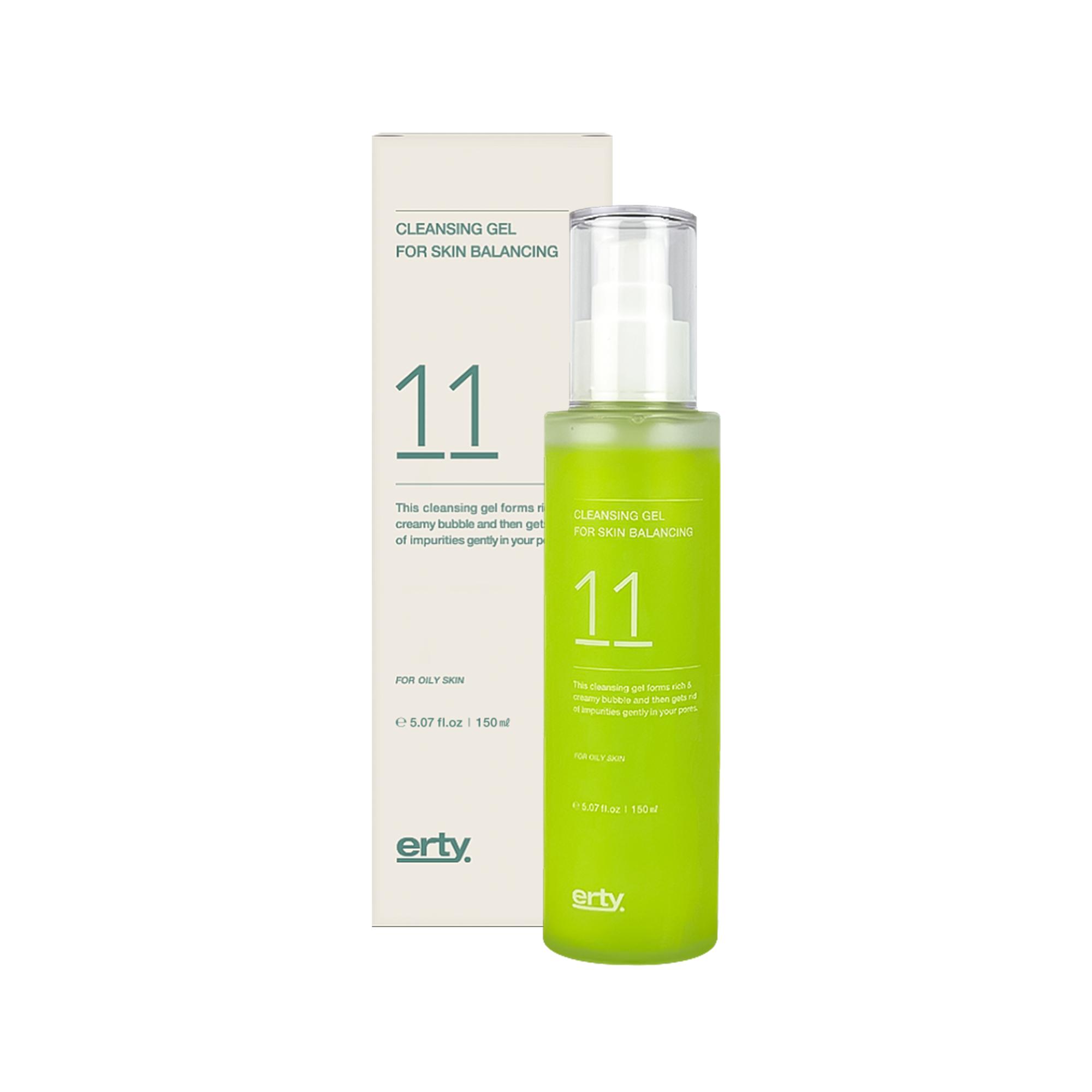 [VIP 프리미엄] 에르띠 11 클렌징 젤 포 스킨 밸런싱 150ml / 샘플제공 - 상품 이미지