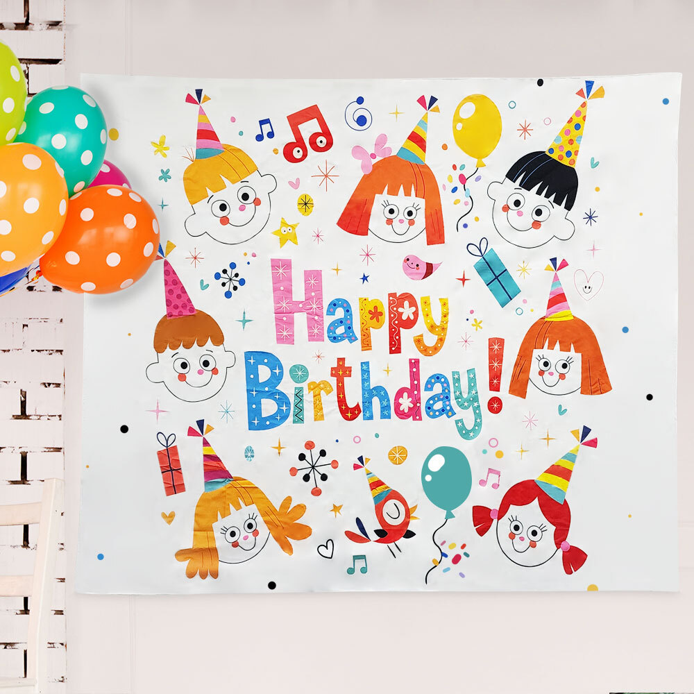 생일용품 대형 패브릭 포스터 생일축하 아이들 이벤트용품 - 상세 이미지 3