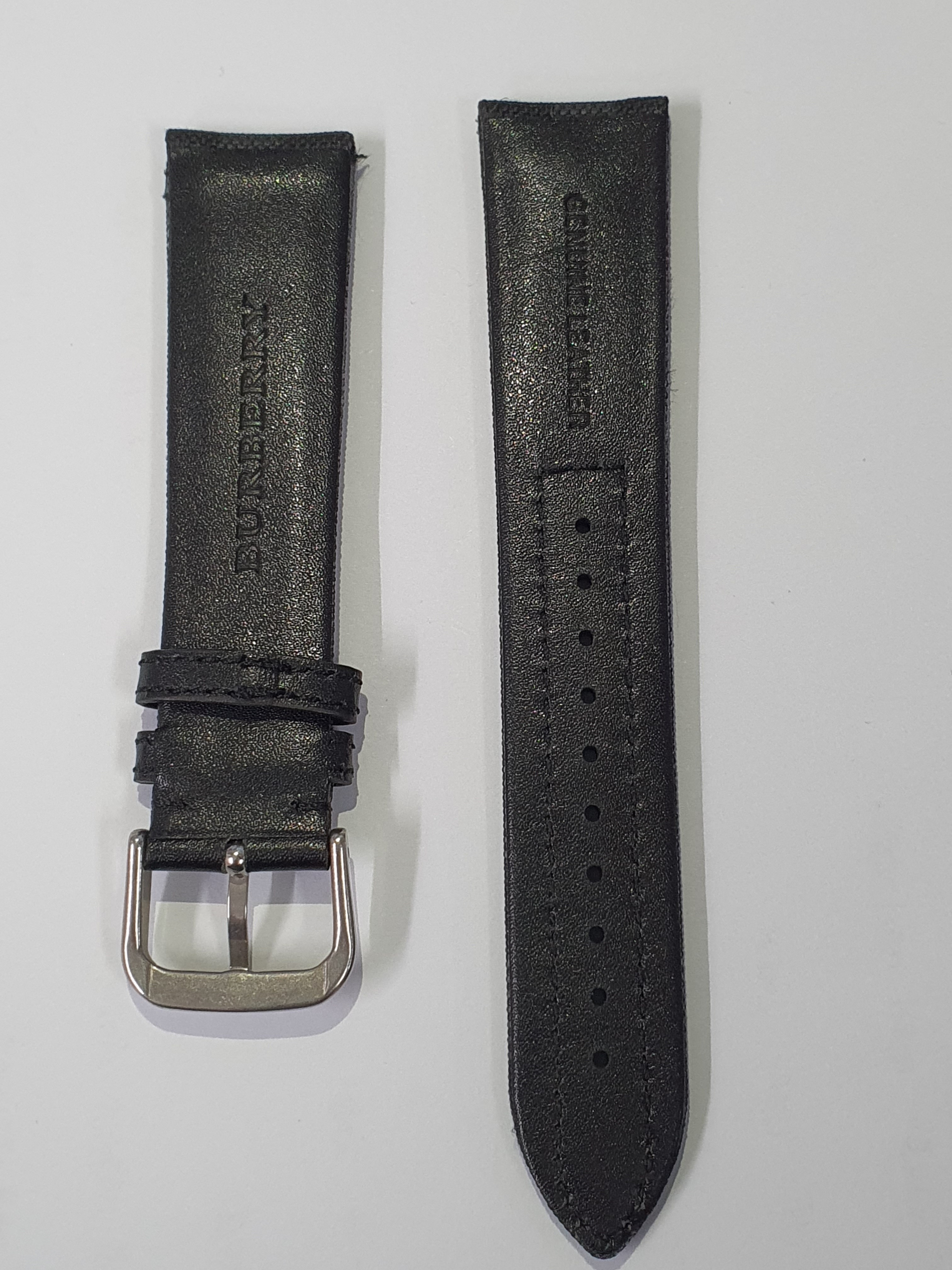 버버리 캔버스 블랙 체크패턴 호환시계줄 20mm BU9025 BU1777 이미지 6