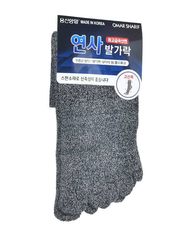 프린토리 예방 최고급 면 고신축 신사 연사 발가락 양말 SW2211-0089 - 상품 이미지
