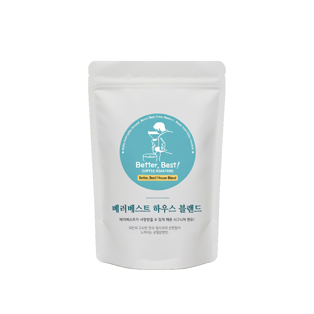 베러베스트 블랜드 원두커피 500g 고소한 당일로스팅 홀빈 원두콩 분쇄 선택 제품 이미지